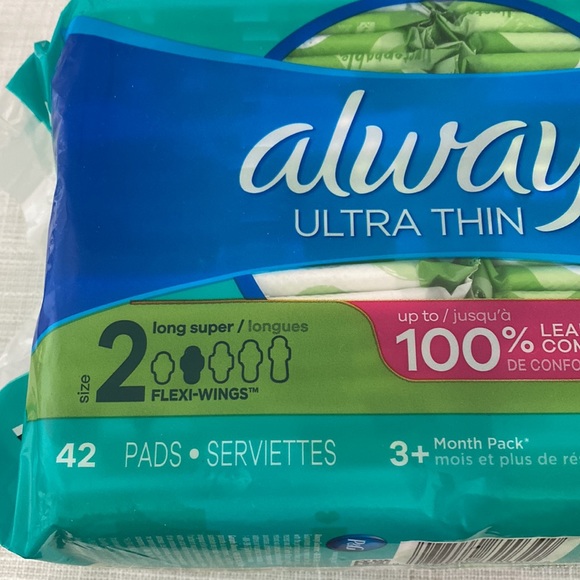 Always ultra thin flexi-wings regular pads 46; 42 pads 2 count - Picture 2 of 4